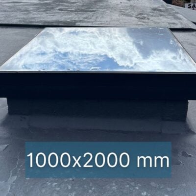 Dachfenster Flachdach – gerahmt – feststehend – 3-fach – 1000 × 2000 mm