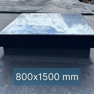 Dachfenster Flachdach – gerahmt – feststehend – 3-fach – 800 × 1500 mm