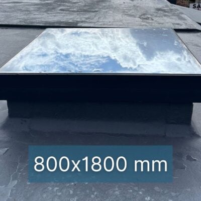 Dachfenster Flachdach – gerahmt – feststehend – 3-fach – 800 × 1800 mm