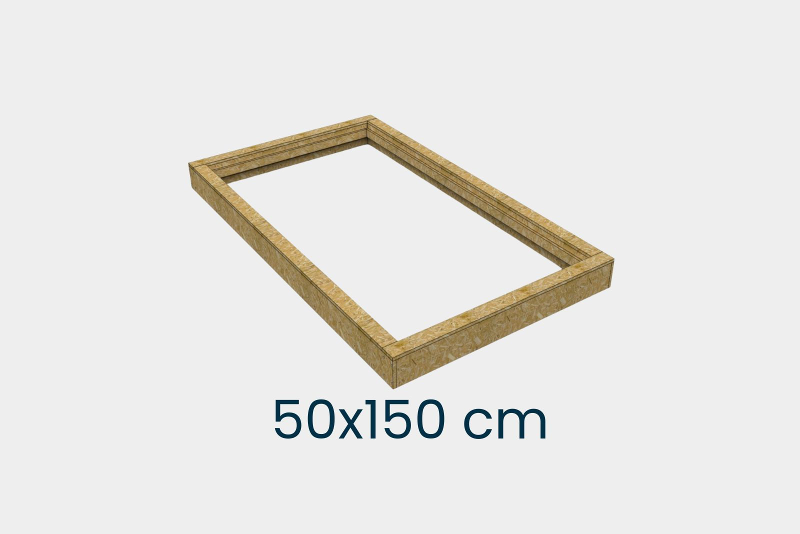 Aufsetzkranz 50 x 150 cm gedämmt OSB für Schrägdach – Produktbild