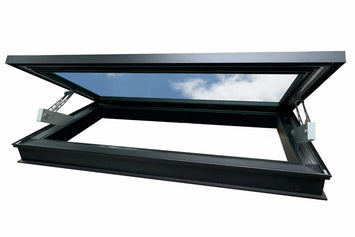 Dachfenster Flachdach – rahmenlos – elektrisch öffnend – 2-fach – 1435 × 2535 mm