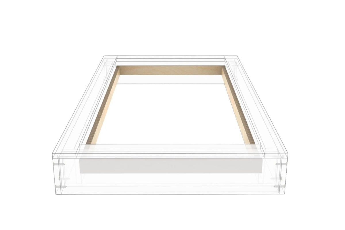 Aufsetzkranz 100 x 200 cm gedämmt OSB für Schrägdach – Detailansicht